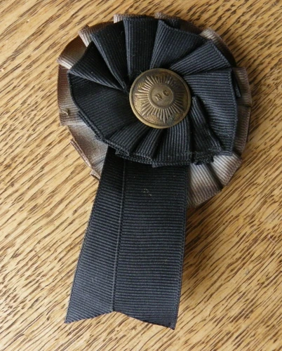 CIVIL WAR VETERANS MOURNING HAT COCKADE