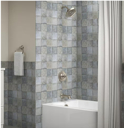Grifo para bañera y ducha KOHLER Sundae de 3 rociadores níquel cepillado (válvula incluida) - Imagen 4 de 4