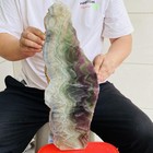 Natural Fluorite Obelisk Quartz Crystal Healing Reiki Wand Tower Point 4480g — photo 4