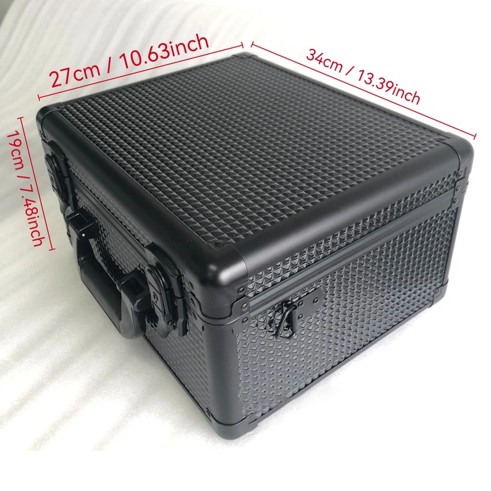 Professional Hairdressing Tool Kit Cosmetic Storage Box Holder Case with Lock - Image 3 of 4