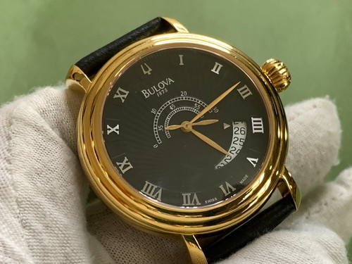 Swiss Bulova Accutron Date Black Dial 25 JEWELS 5 Atm s/s AUTOMATIC MEN'S WATCH - Picture 6 of 17