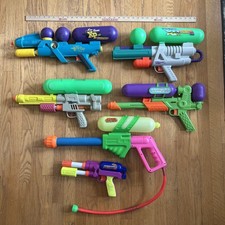 LARAMI 1990  s Air Pressure Power Super Soaker Water Gun LOT Pumper XP 105 95 75