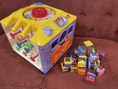 Fisher-Price Incrediblock Activity Cube Peek A Blocks 2004 Tested Works 26 Cube