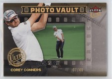 2023 Fleer Ultra Photo Vault Film Slides Gold 7/49 Corey Conners #FC-13 7i2