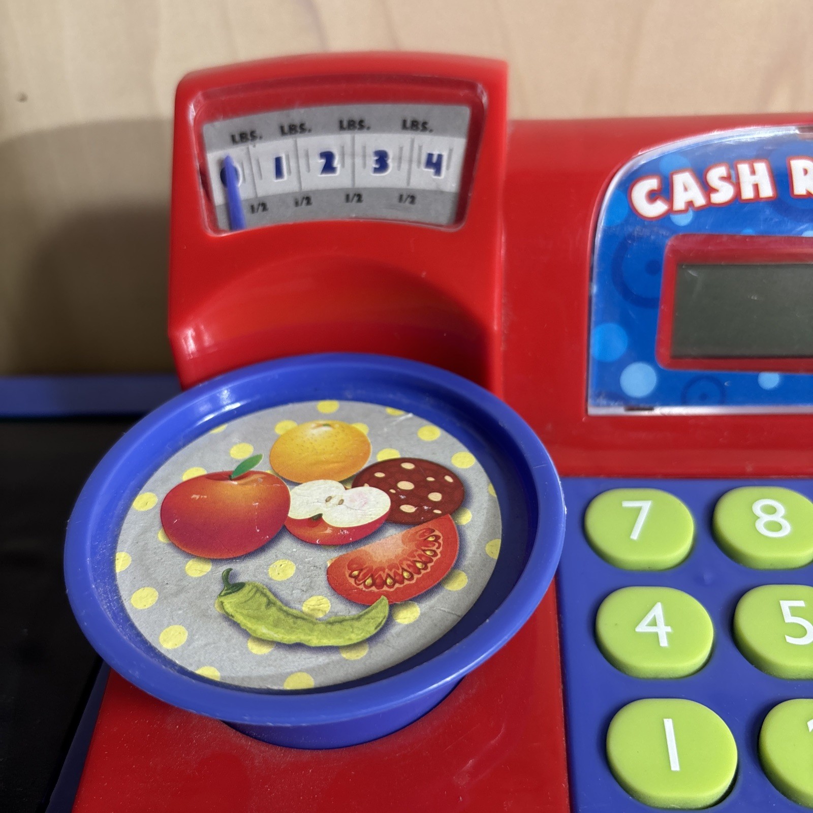 как выглядит Toy Grocery Store pretend Cash Register Set w/Scanner and Credit Card Reader фото