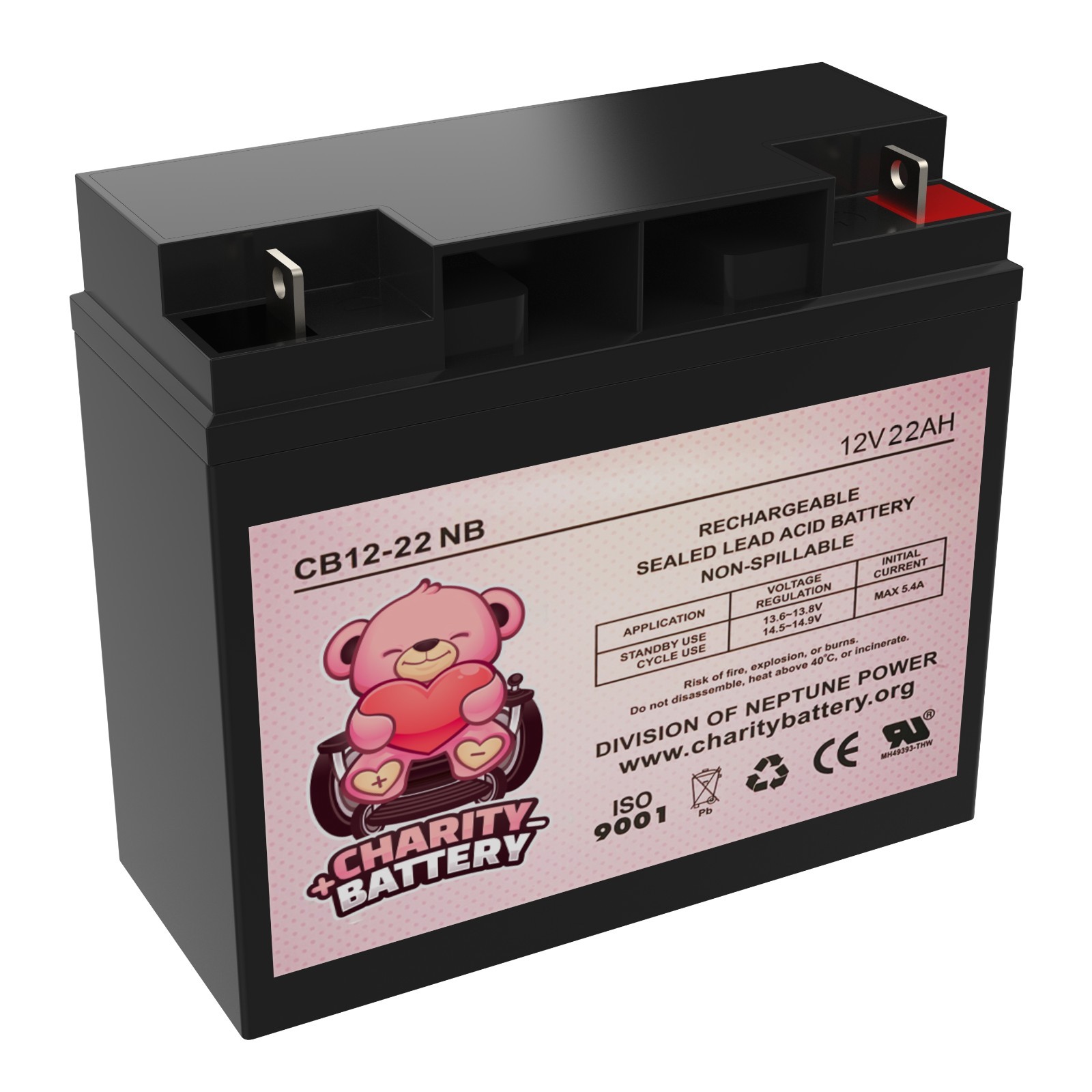 Charity Replacement 12V 22AH Battery For MODIFIED POWER WHEELS       