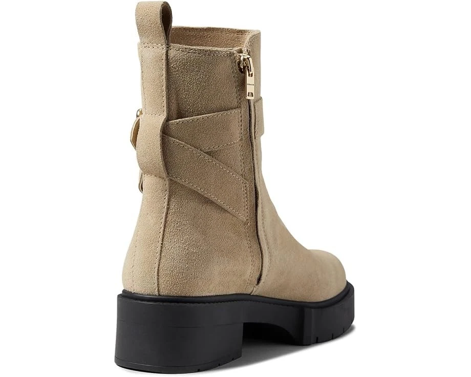 Botín de gamuza con encaje COACH® 8 B para mujer en avena - $275 Foto 4 de 4