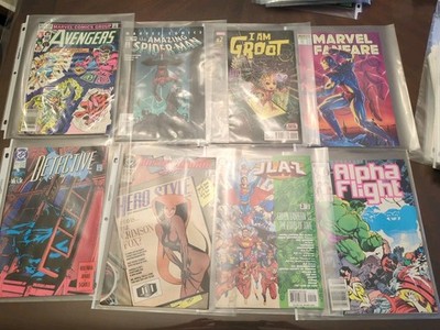 Lot of 18 Various DC And Marvel Assorted Comic Books