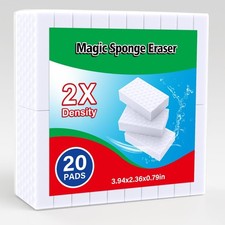 Magic Sponges Erasers Bulk Pack of 20 High Density Long Lasting Melamine Foam