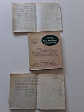 Two Vintage 24ft Canal Cruiser Boat Plans With Design Construction. Teale Book