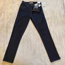 Levi Strauss  Co. Women's Jeans Classic Mid-Rise Skinny Size 28 Dark Blue Denim