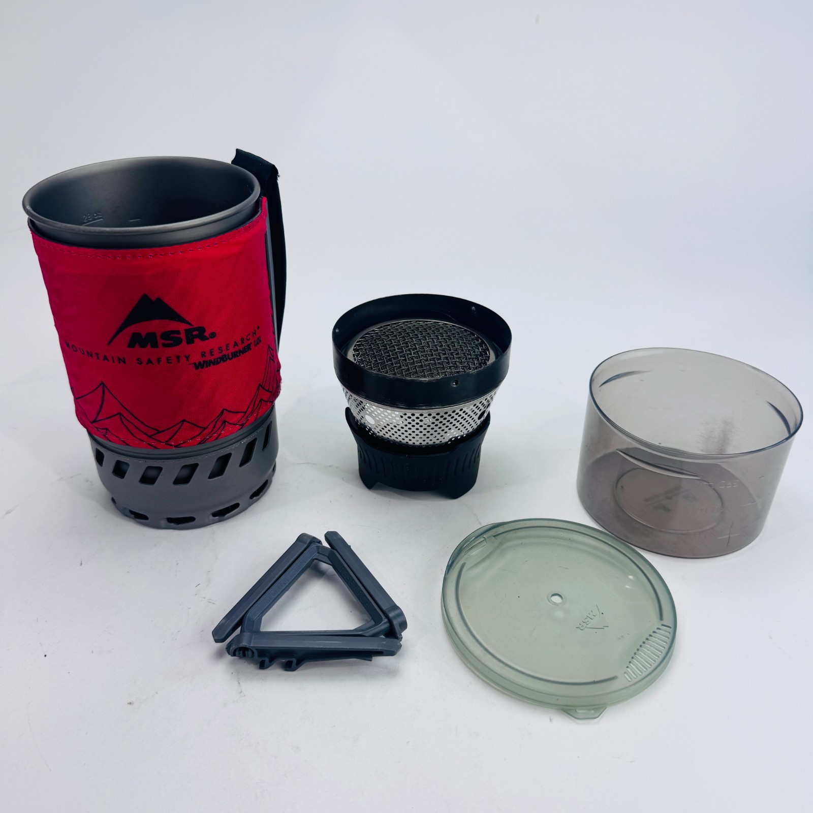 Sistema de estufa personal MSR WindBurner 1,0 L - rojo montaña ligeramente usado ENVÍO GRATUITO