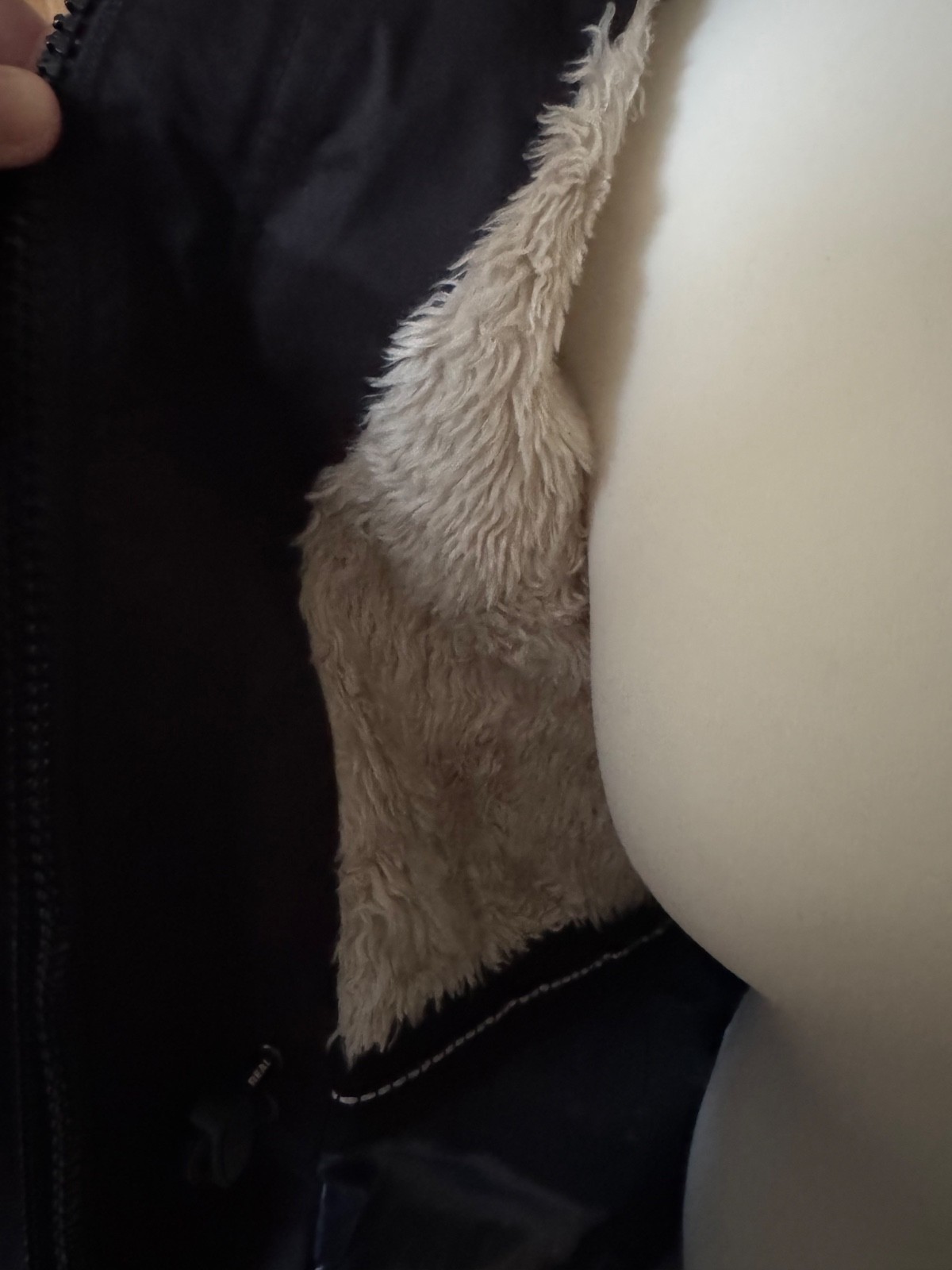 Superdry Microfibre The windparka coat with fur trim hood size M image 9