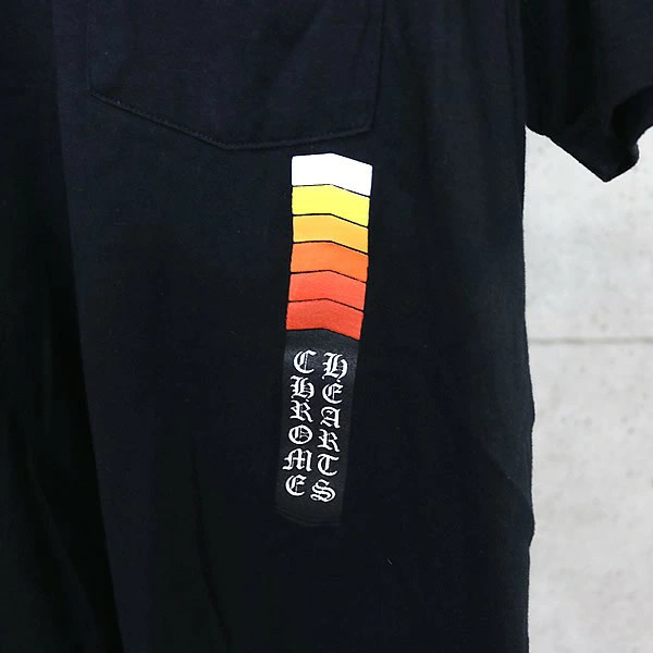 CHROME HEARTS Logo Pocket T-shirt Short Sleeve Men's size:L Black thumbnail 3