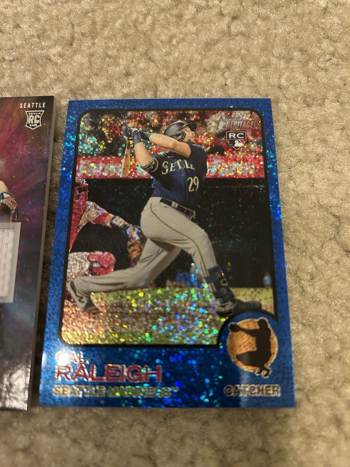 Cal Raleigh Rookie LOT OF 17-ADVANCED STATS #d/ Parallel/RELIC/Parallel ...