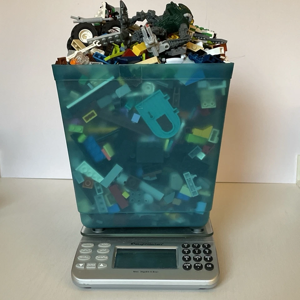 Lote de casi 5 libras de ladrillos de construcción LEGO bloques a granel aleatorios placas piezas Foto 3 de 4