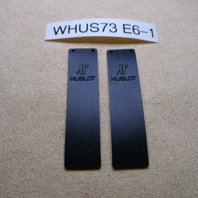 Hublot Watch Strap, Black Rubber,  A Pair