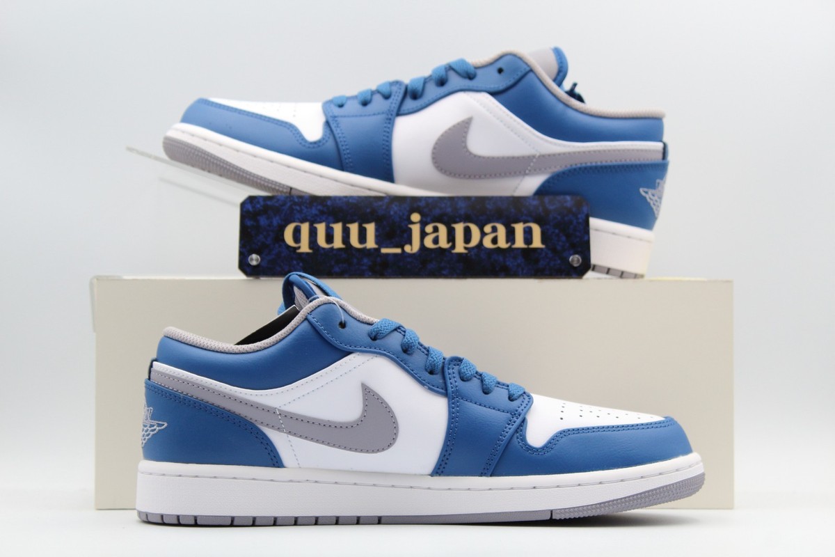 Size 7.5 - Jordan 1 Low True Blue Cement for sale online | eBay