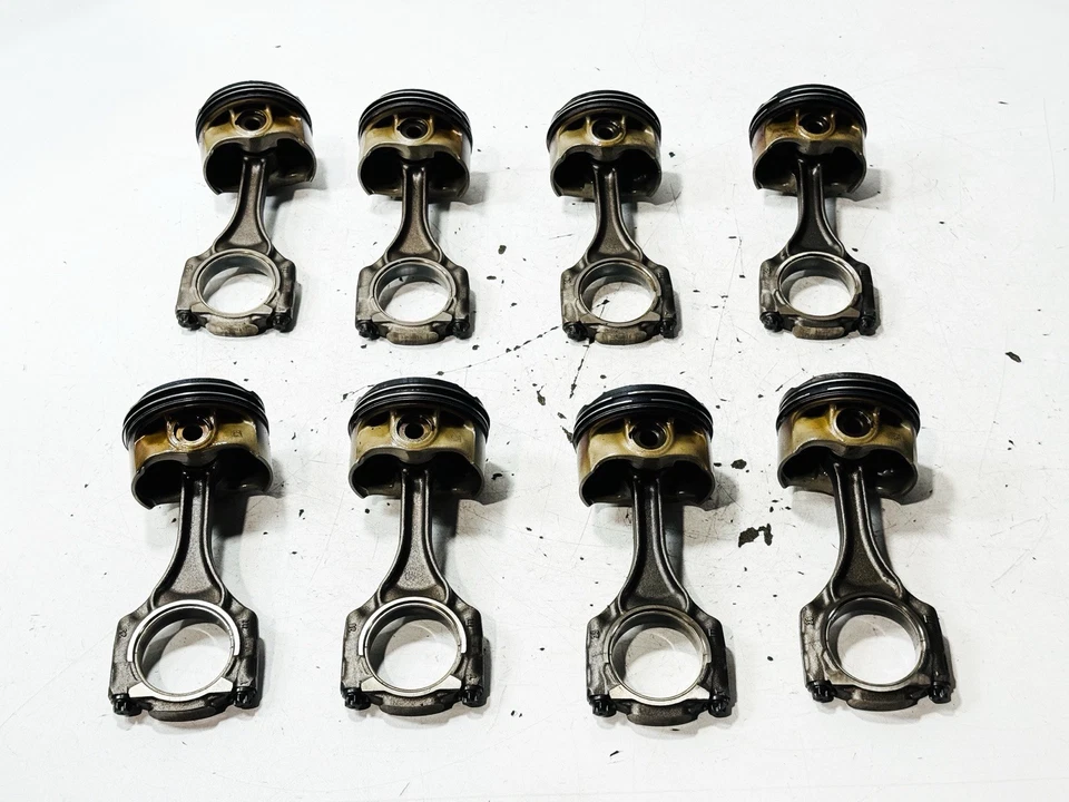 11-13 BMW E70 X5 4.4L N63 MOTOR PISTÓN CON BIELA JUEGO DE 8 OEM Foto 2 de 4