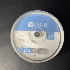 HP 52x CD-R Blank Discs 20 Count Bulk Pack Storage Music Media Lot New