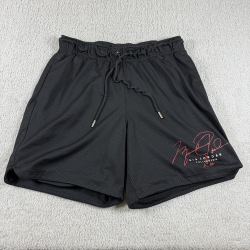 Nike Air Jordan Shorts Mens Medium Black Essentials Flight Collection Mesh