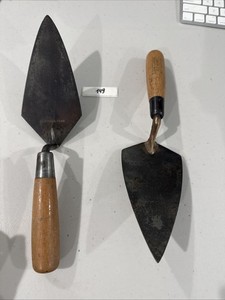 Marshalltown & Craftsman Masonry Trowels Bricklaying Tools Wood Handle USA