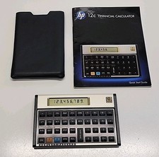 Vintage Hewlett Packard HP 12C Financial Business Real Estate Calculator w/ Case