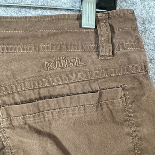 Pantaloncini Kuhl uomo 32 marroni outdoor escursionismo tela leggeri casual tasca Gorp - Foto 8 di 12
