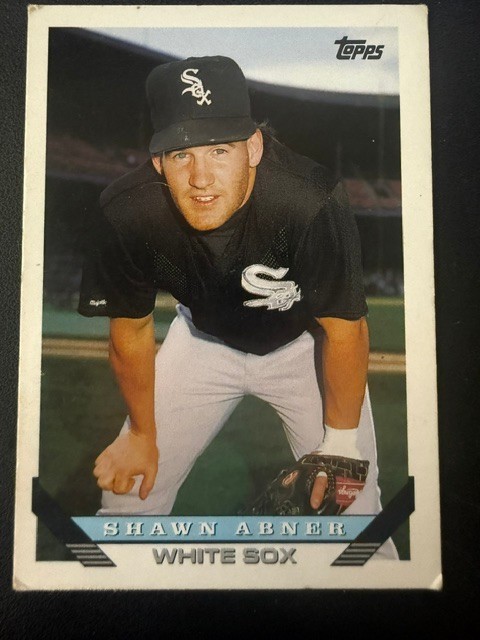 1993 Topps Baseball Card White Sox Shawn Abner  855