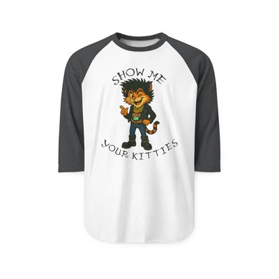 Show Me Your Kitties Raglan Shirt, Cat Lover Gift, 