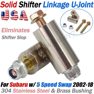 For Subaru Torque Solution Solid Shifter Linkage U-Joint 02-18 WRX 5 Speed Swap
