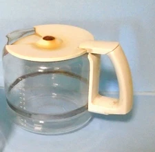 KRUPS 12 Cup Carafe W/Lid - White Lid W/Strainer - Pro aroma