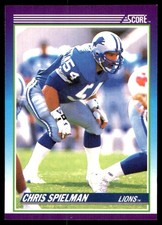 Chris Spielman 1990 Score 100 Hottest #17 Detroit Lions NFL READ FREE SHIP