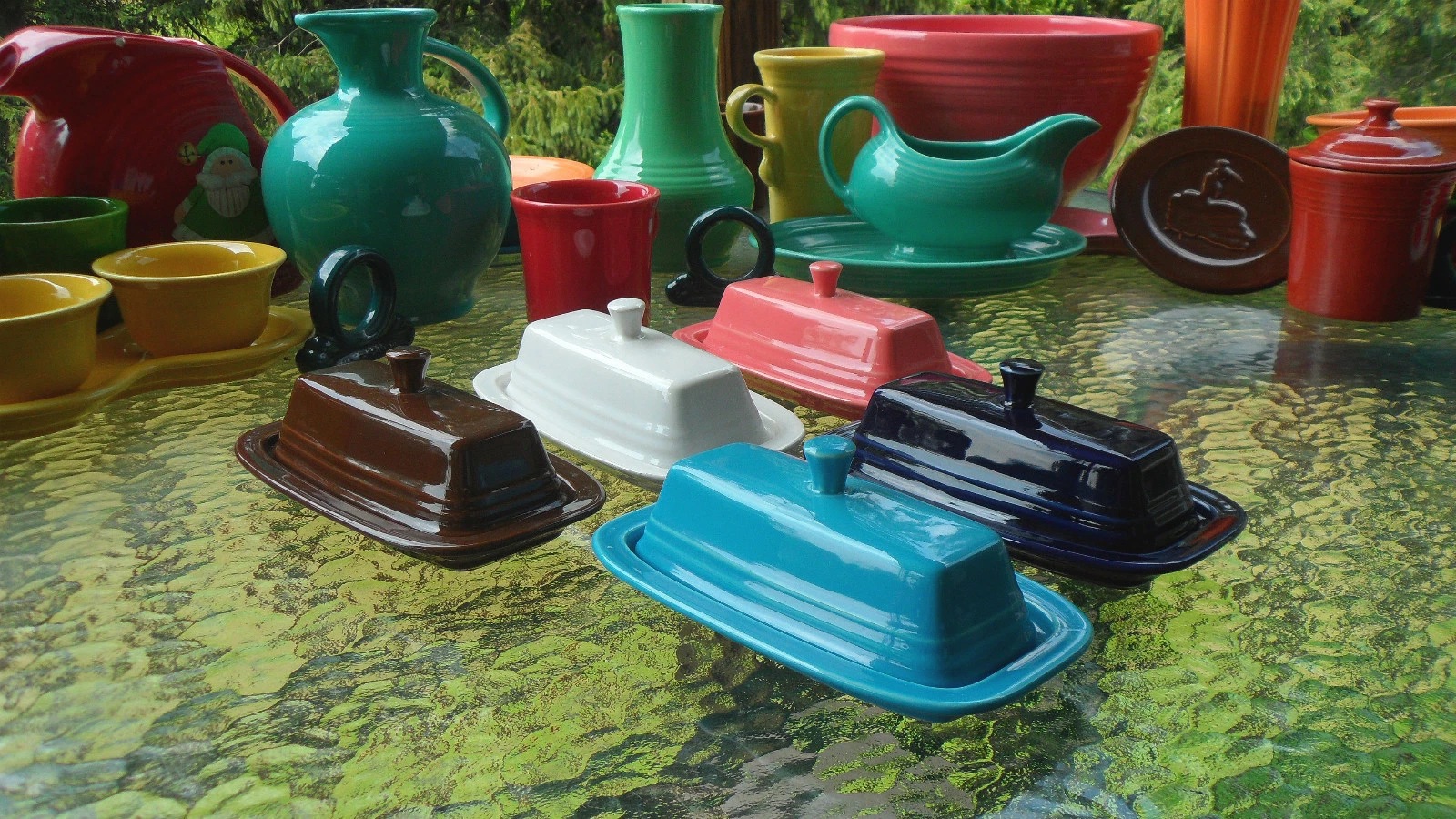 COVERED BUTTER DISH flamingo pink NEW HOMER LAUGHLIN FIESTA
Opens in a new window or tab