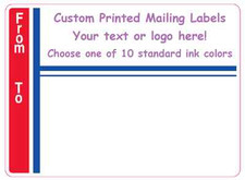 Printed Mailing Labels, 1,000 Custom Shipping Stickers 3" x 4" Continuous Sheets
