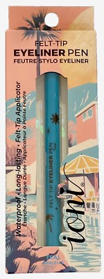 IONI  Cali Beauty  Waterproof Teal Felt Tip Eyeliner Pen NIB - FastShip + Gift