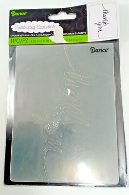 Dossier De Gaufrage Darice Embossing Essentials - 3 Phrases Neuves, Pour Scrapbooking
