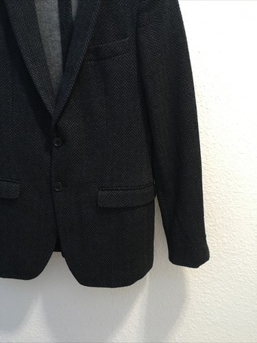 John Varvatos Tailored Fit Woven Varick Jacket Black Size 38S - Picture 3 of 8