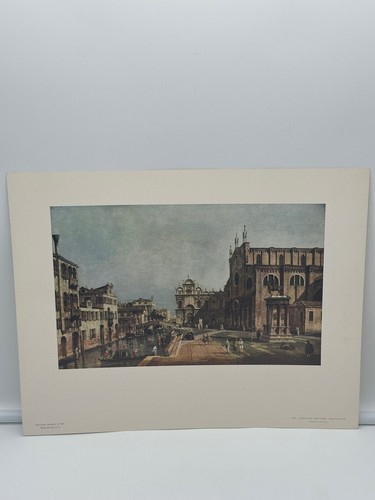 Stampa National Gallery Of Art Washington DC #603 Canaletto - Veduta a Venezia