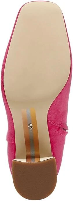 Sam Edelman Fawn Dahlia Rosa Tacón Bloque Puntera Cuadrada Moda Botines (Anchos) Foto 4 de 4