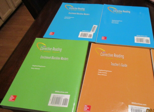 LOT 5 SRA Corrective Reading Books Teacher Guide Decoding B1 C Blue Green Yellow - Picture 9 of 9