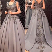 Lace Applique Mother of the Dresses Elegant Sleeveless Square Collar Bride Gown