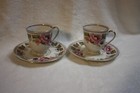 Vintage A. Lanternier & Co Limoges Floral Design Demitasse and Saucer (2) — photo 1
