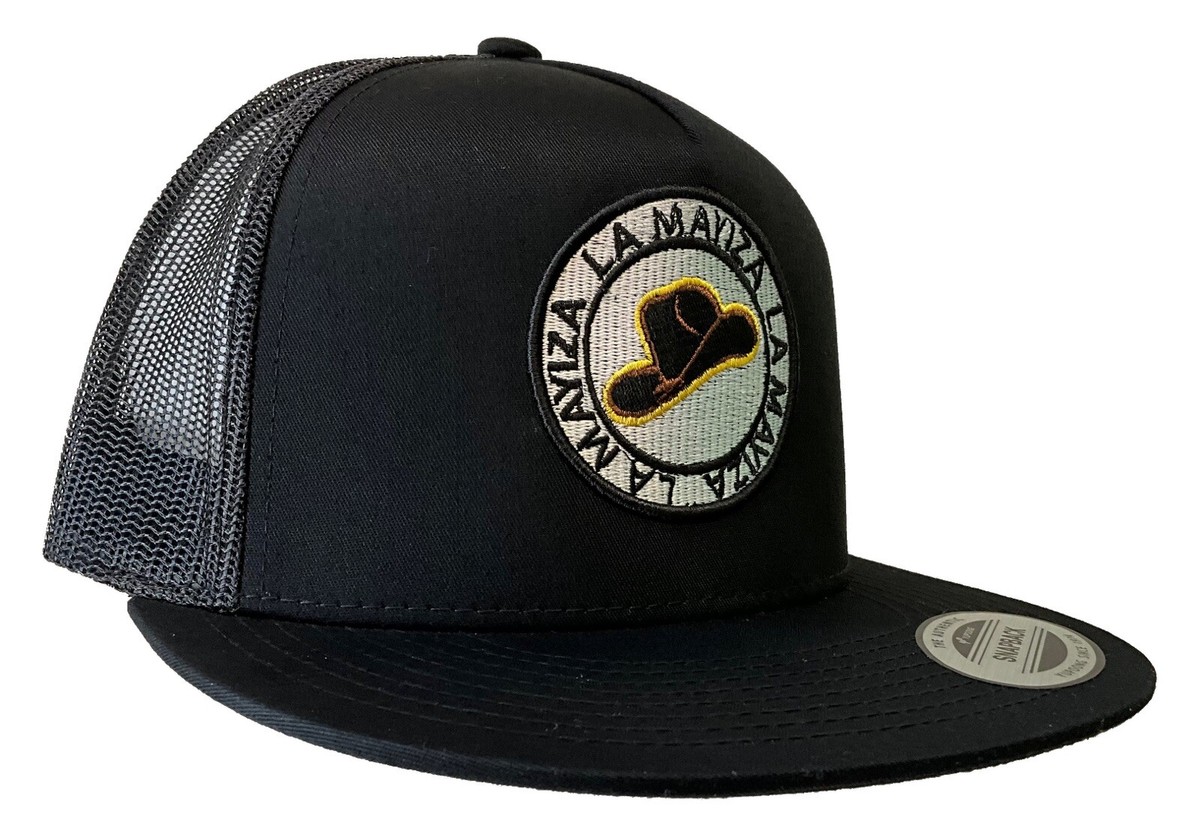 EL MAYO ZAMBADA HAT EL CHAPO GUZMÁN HAT BLACK MESH MEXICO LOGO