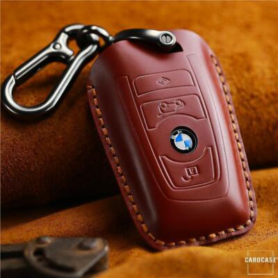 Premium FOB Schlüsselcover Case Etui für BMW Smartkey Schlüssel, rot