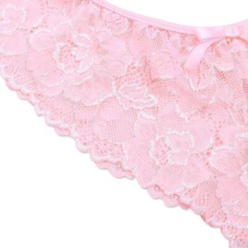 Women Sexy Lace Lingerie Nightwear Underwear Panties Brief Sleepwear Bra Set US