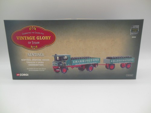 Corgi 80009 Sentinel dropside Wagon, Trailer & Sacks Charringtons Coal 1:50 Scal - Picture 7 of 12