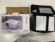 Video Projector.Vamvo L4500 White Portable HDMI LED Superior Home Theater.