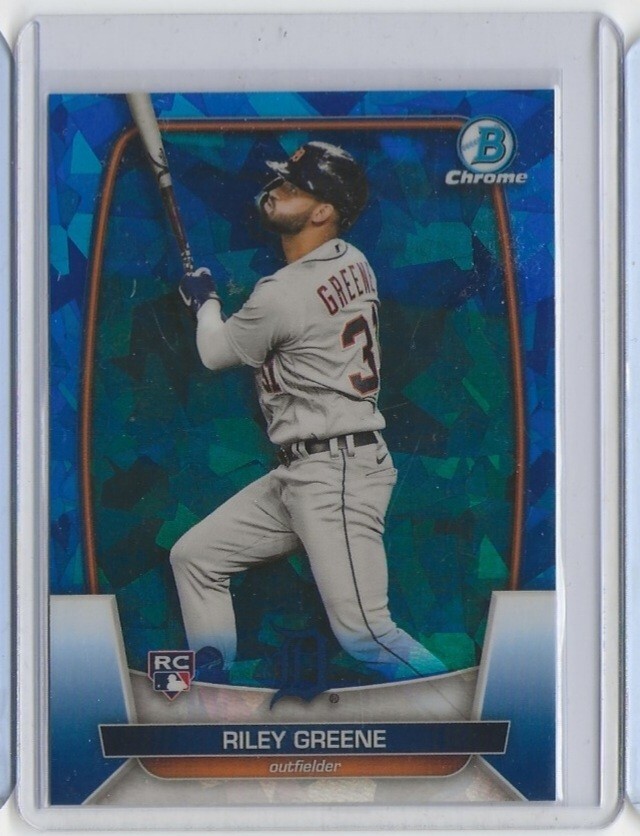 Riley Greene 2023 Bowman Chrome Sapphire Edition #29 Detroit Tigers