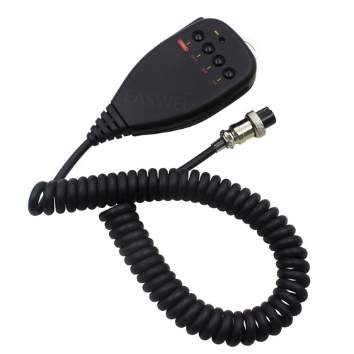 Microphone 8 Broches Pour Radio Kenwood TM-241A, TM-231A, Etc. - Portable, Noir, Design Moderne, Compatible Avec Plusieurs Modèles